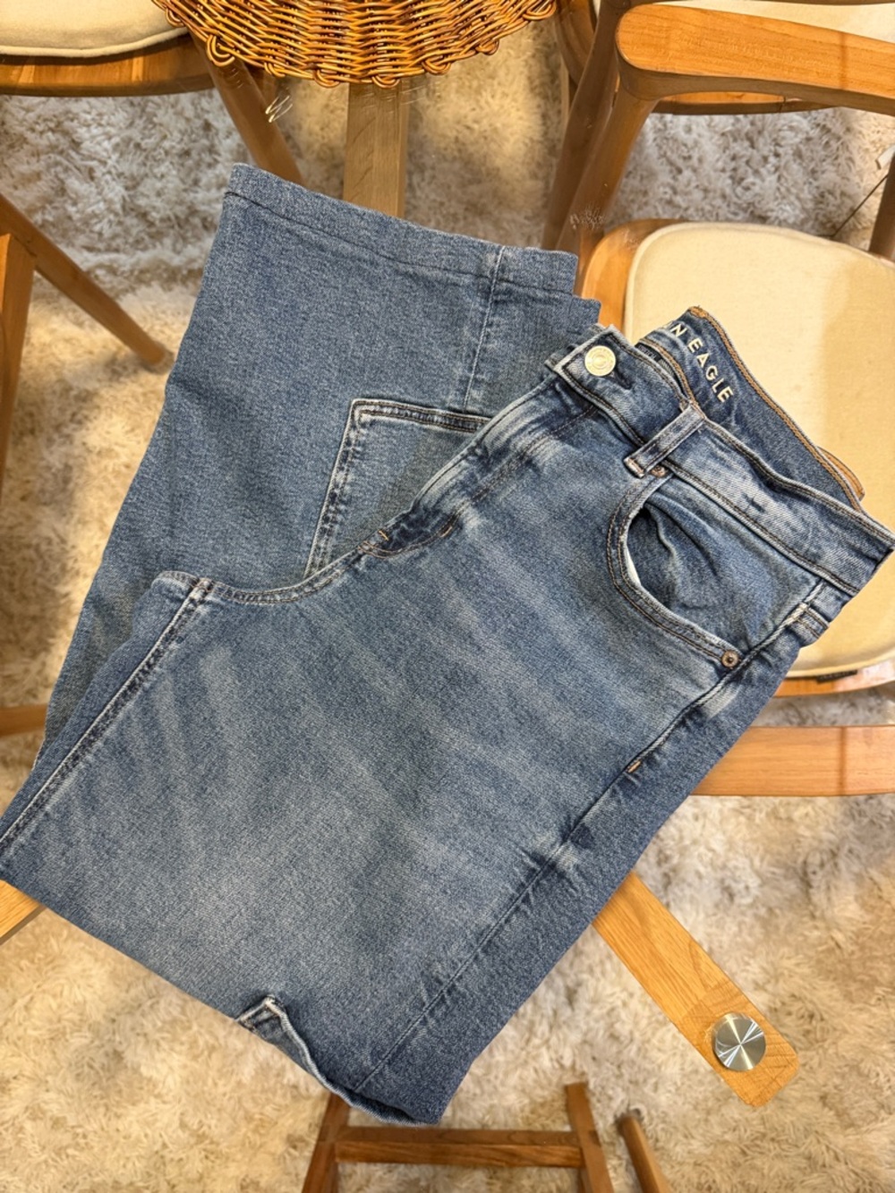 American Eagle Outfitters Super High Rise Baggy Straight